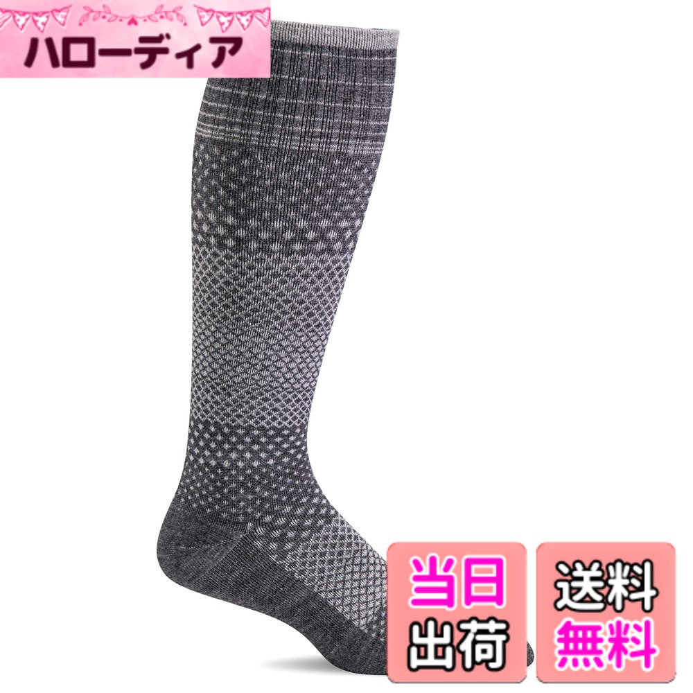 【送料無料】[ソックウェル] 着圧ソックス 【MICRO GRADE】 色：チャコール、サイズ：S-M