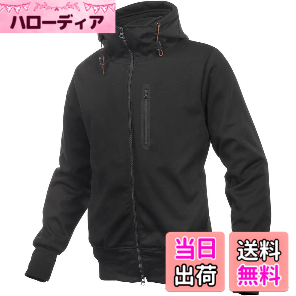 【送料無料】コミネ(KOMINE) バイク用 プロテクトKVパーカー JK-604 1290 秋冬春向け プロテクター CE規格レベル2 色：ブラック、サイズ：3XL