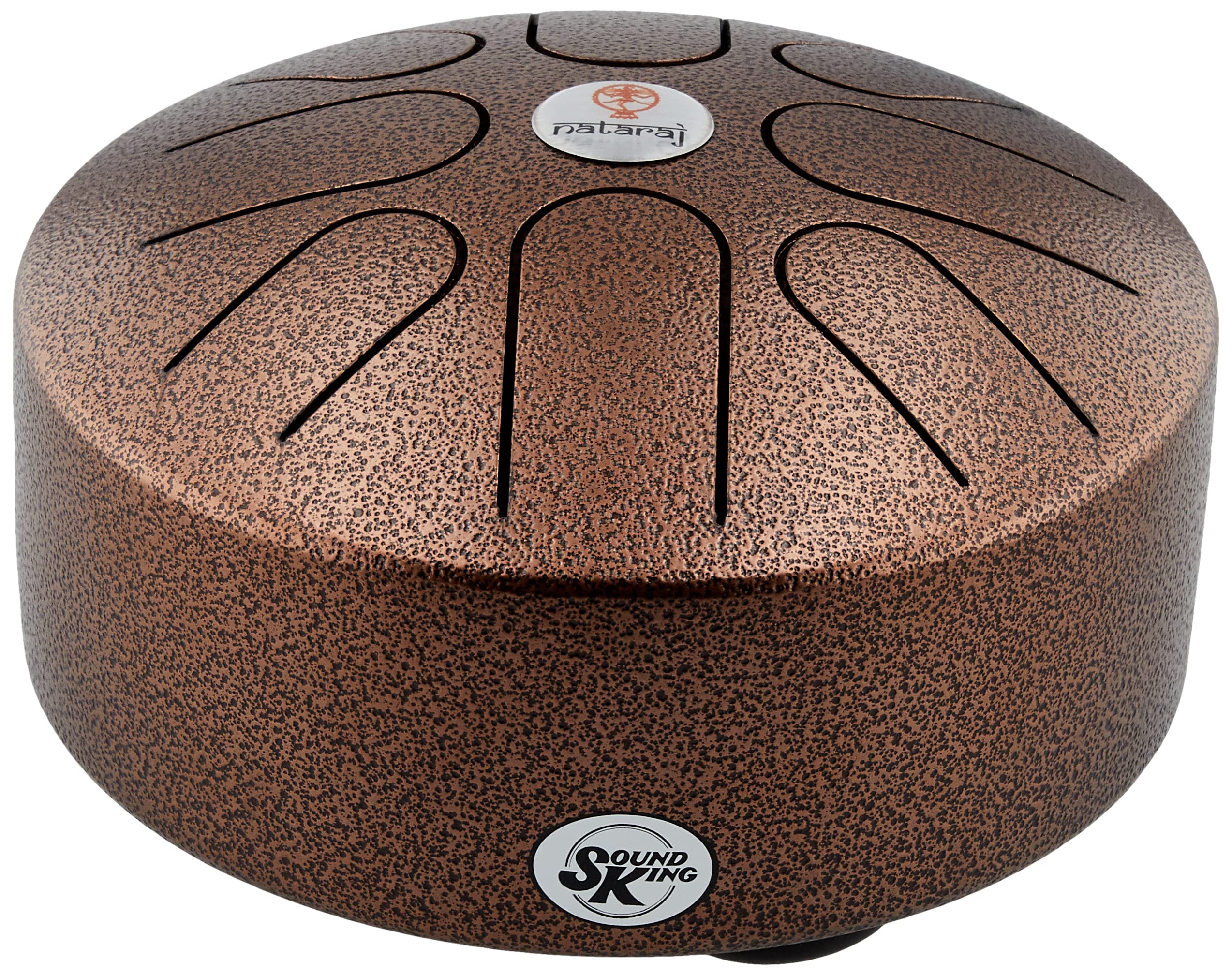 【送料無料】【静けさに包まれる和の音階】SOUND KING サウンドキング スティール・タング・ドラム 8インチ Dアケボノ音階｜和風ヒーリングスケール｜BG-STD1AC-DAK｜マレット＆収納袋付き｜アンティークコパー仕上げ 色：アンティークコパー、サイズ：8インチ｜ハローディア店