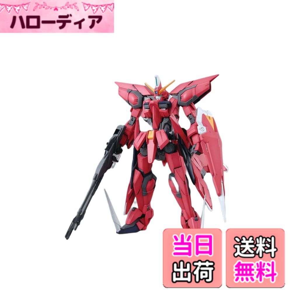 【送料無料】MG 機動戦士ガンダムSEED GAT-X303 イージスガンダム 1/100スケール 色分け済みプラモデル 色:レッド、サイズ:31.0 cm|ハローディア店