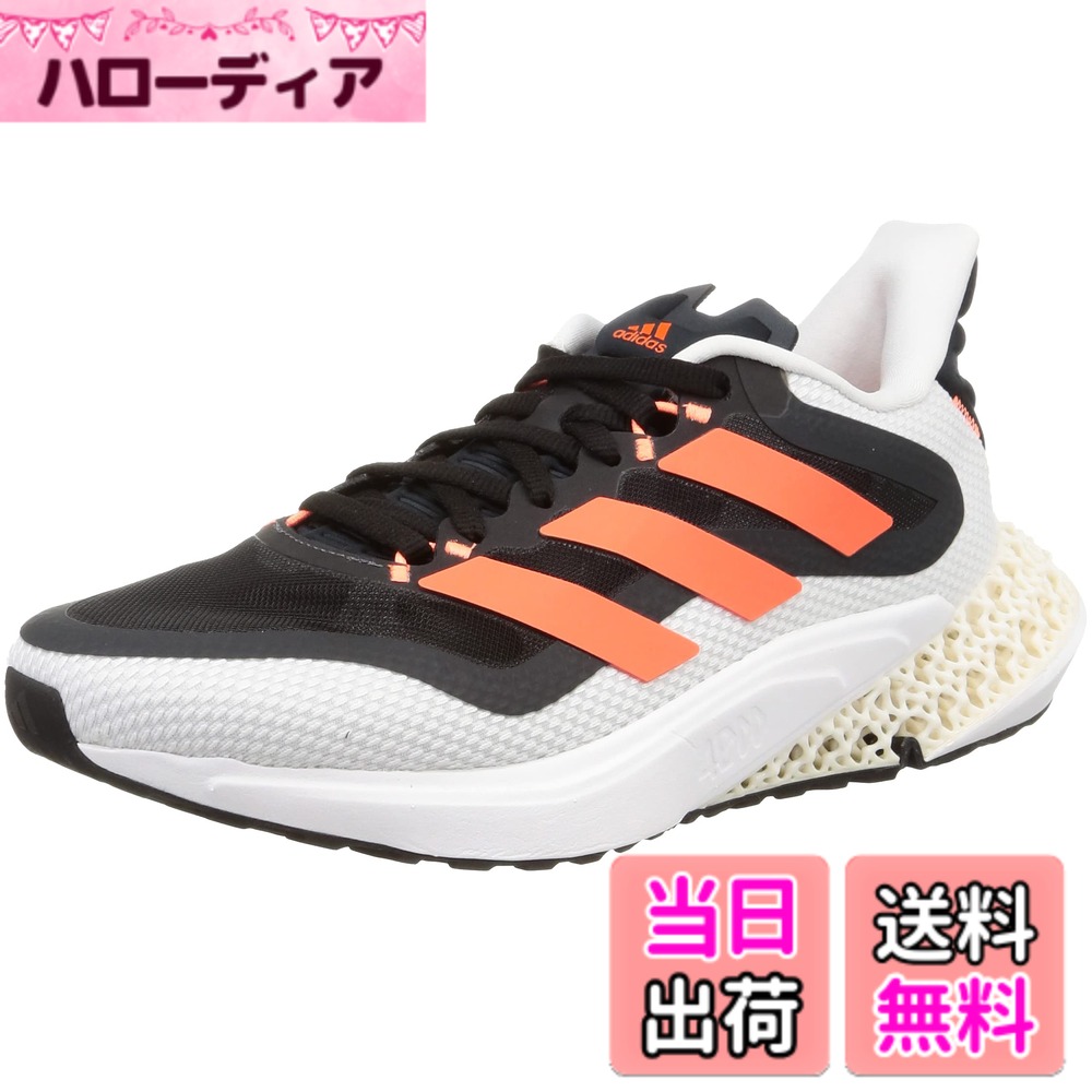 【送料無料】[アディダス] ランニングシューズ 4DFWDパルス 2.0 LWE82 メンズ 色：コアブラック/ソーラーオレンジ/ビームオレンジ(GX9281)、サイズ：25.0 cm｜ハローディア店