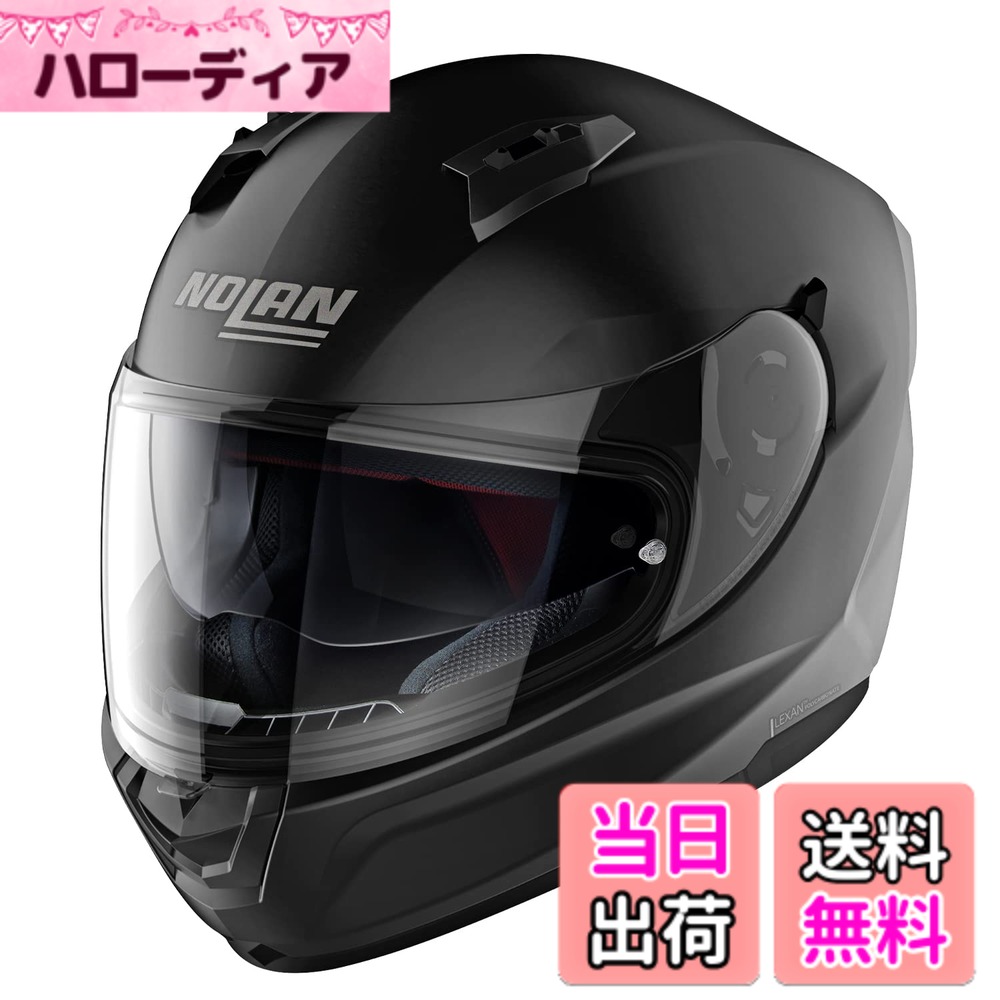 【送料無料】【国内正規品】 NOLAN (ノーラン) バイク用 ヘルメット フルフェイス N60-6 色：ソリッド(フラットブラック/10)、サイズ：L｜ハローディア店