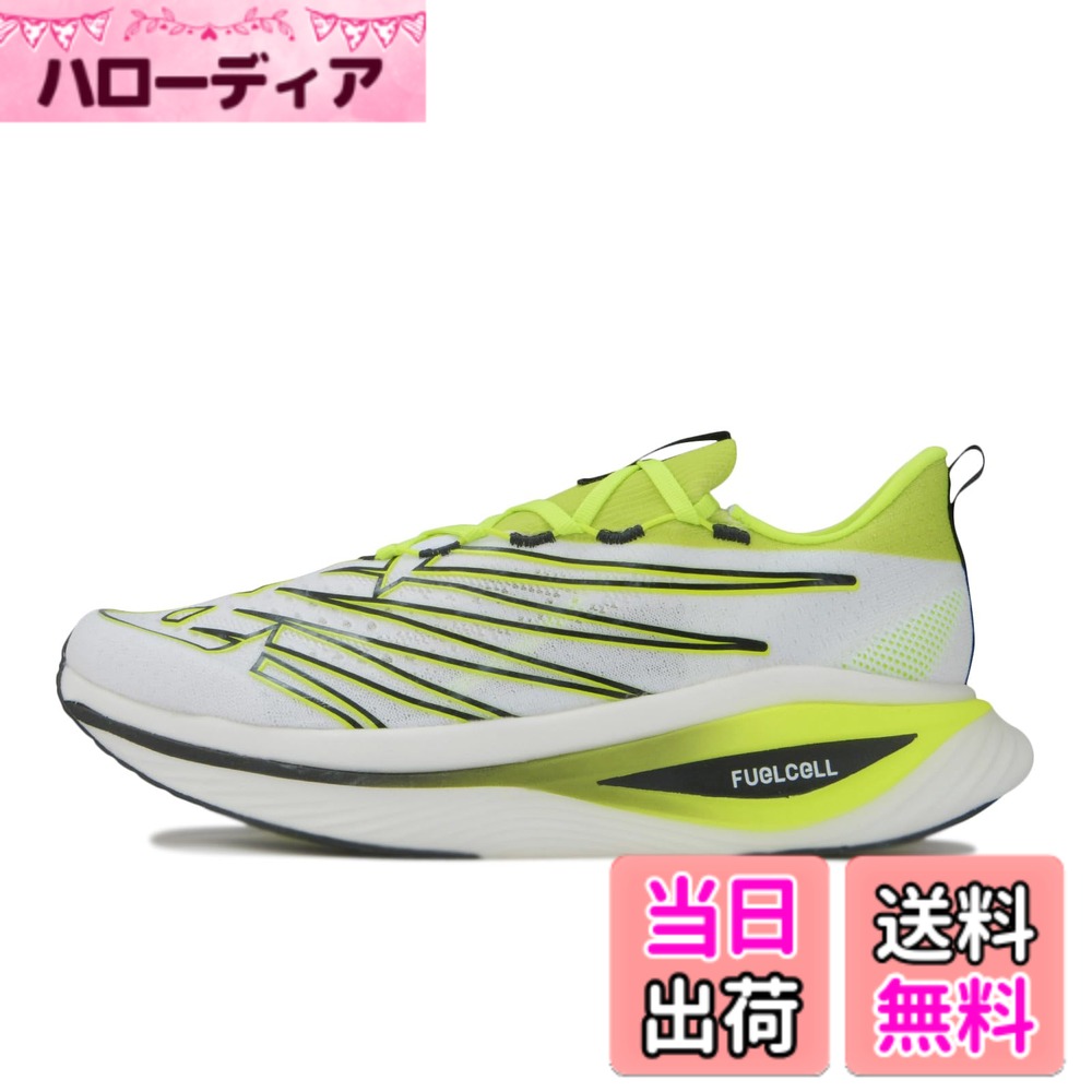 【送料無料】new balance(ニューバランス) レディース FuelCell SuperComp Elite v3ランニングシューズ 色：CT3(WHITE/GREEN)、サイズ：27.0 cm D｜ハローディア店