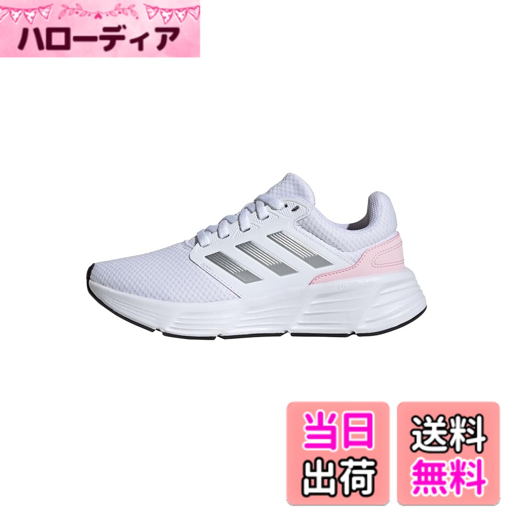 【送料無料】[アディダス] ランニングシューズ ギャラクシー 6 GX7256 メンズ 色：フットウェアホワイト/シルバーメタリック/クリアピンク(IE8150)、サイズ：22.5 cm｜ハローディア店