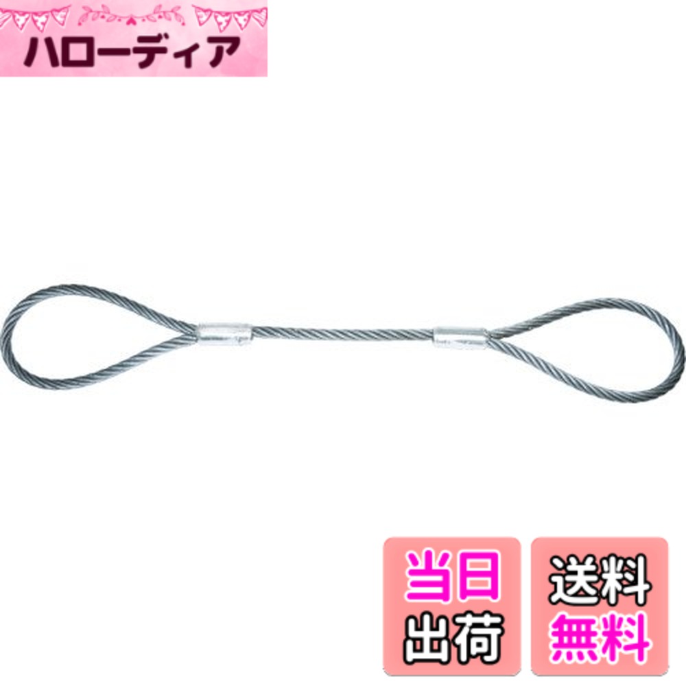 【送料無料】TRUSCO(トラスコ) ワイヤーロープスリング サイズ：18mm｜ハローディア店
