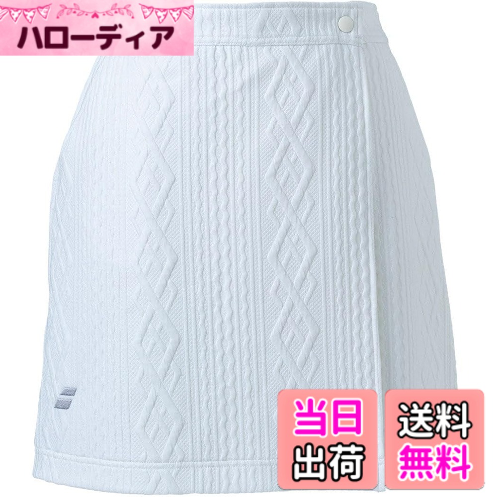 【貨物輸送無料】バボラ BabolaT 庭球御召しもの レディス PURE スウェットスカート BWT4472 色：WH00：白いこと、大きさ：L