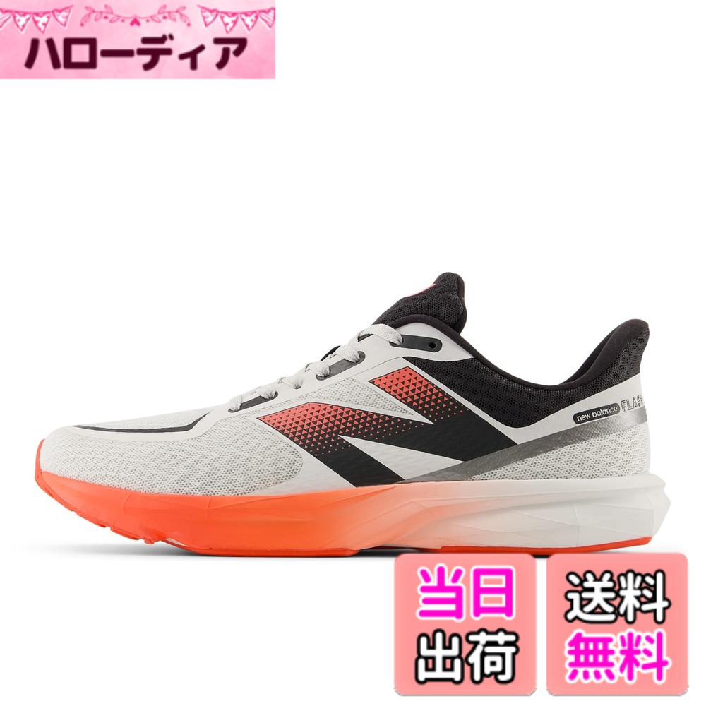 【送料無料】new balance(ニューバランス) メンズ DynaSoft Flash v7 フラッシュ トレーニング 部活ランニングシューズ 色：WR7(WHITE/RED)、サイズ：27.5 cm D｜ハローディア店