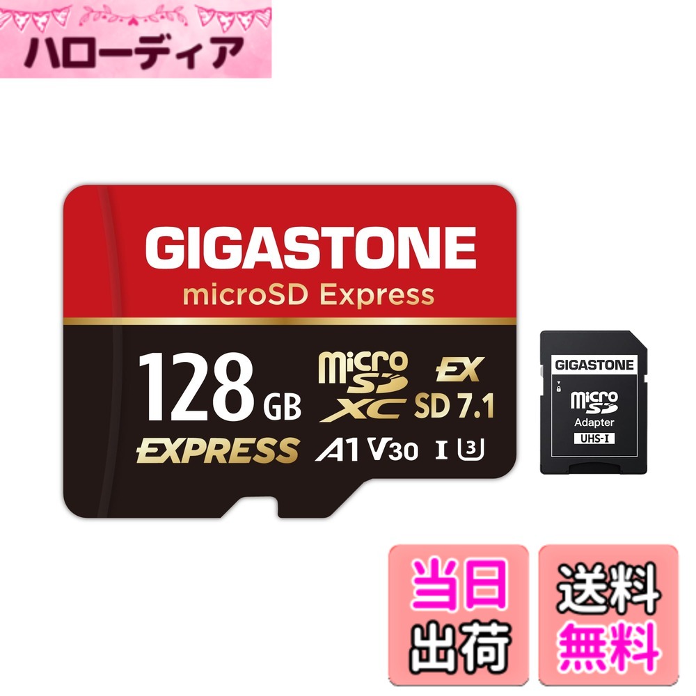 【送料無料】GIGASTONE マイクロsdカード 64-4-5 Core Group サイズ：128GB microSD Express 1枚セット｜ハローディア店