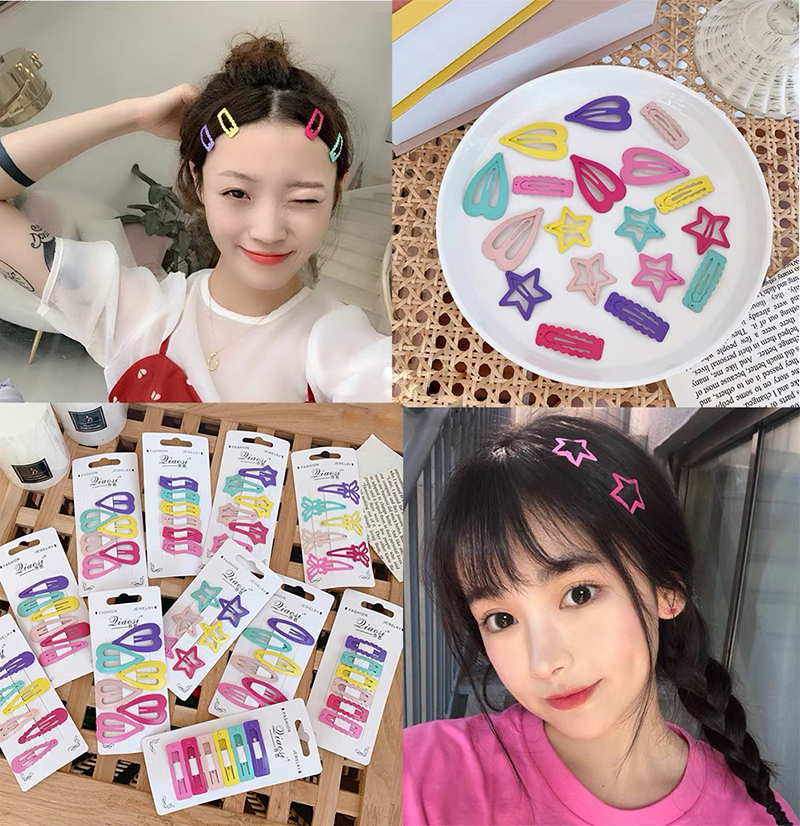 楽天市場】ヘアピン 可愛い パッチン留め カラフル ヘアクリップ