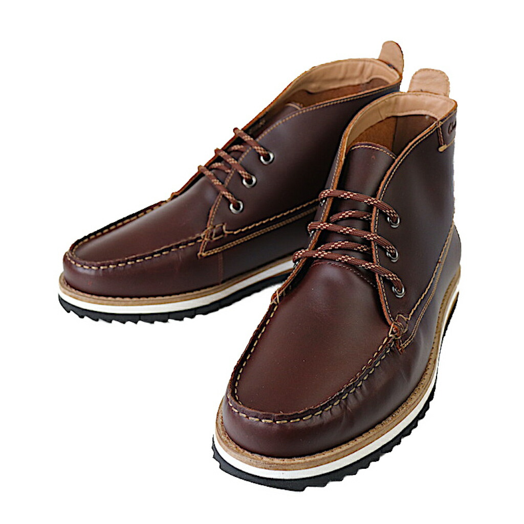 CLARKS クラークス 26162196 DURSTON MID ダーストン ミッド ブリティッシュ タンレザー チャッカブーツ USA ライン｜Anthology