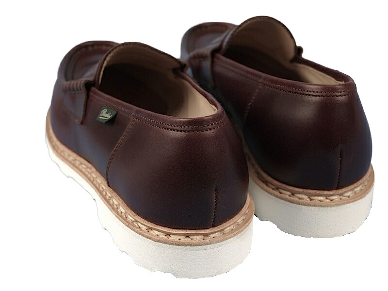 Reims Lis Grenat パラブーツ Paraboot メンズ スリッポン オンライン フランス製 ローファー レザー 革靴 Hemingway Black ランス ガーネット フレンチスタイル ホワイトソール Made In France 送料無料