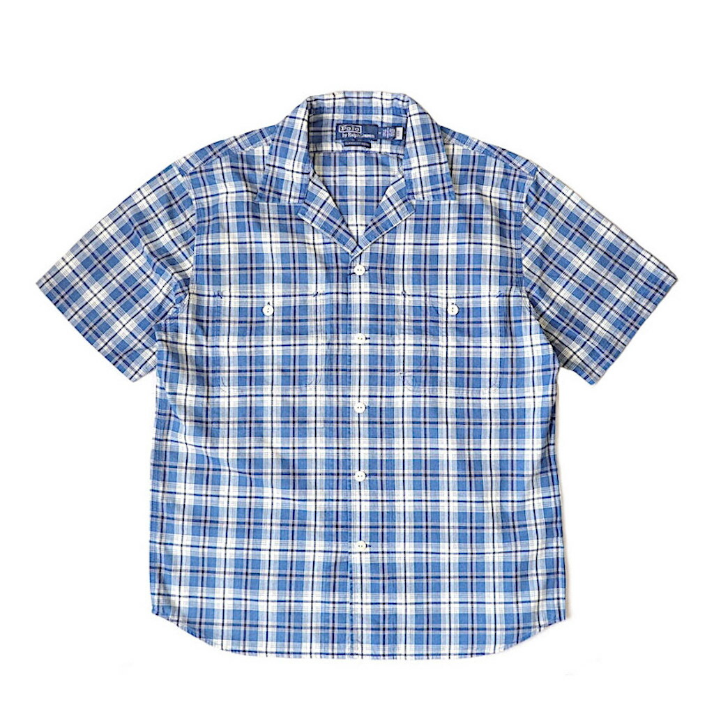 POLO RALPH LAUREN ポロ ラルフ・ローレン メンズ クラシック フィット インディゴ チェック キャンプ シャツ｜Anthology