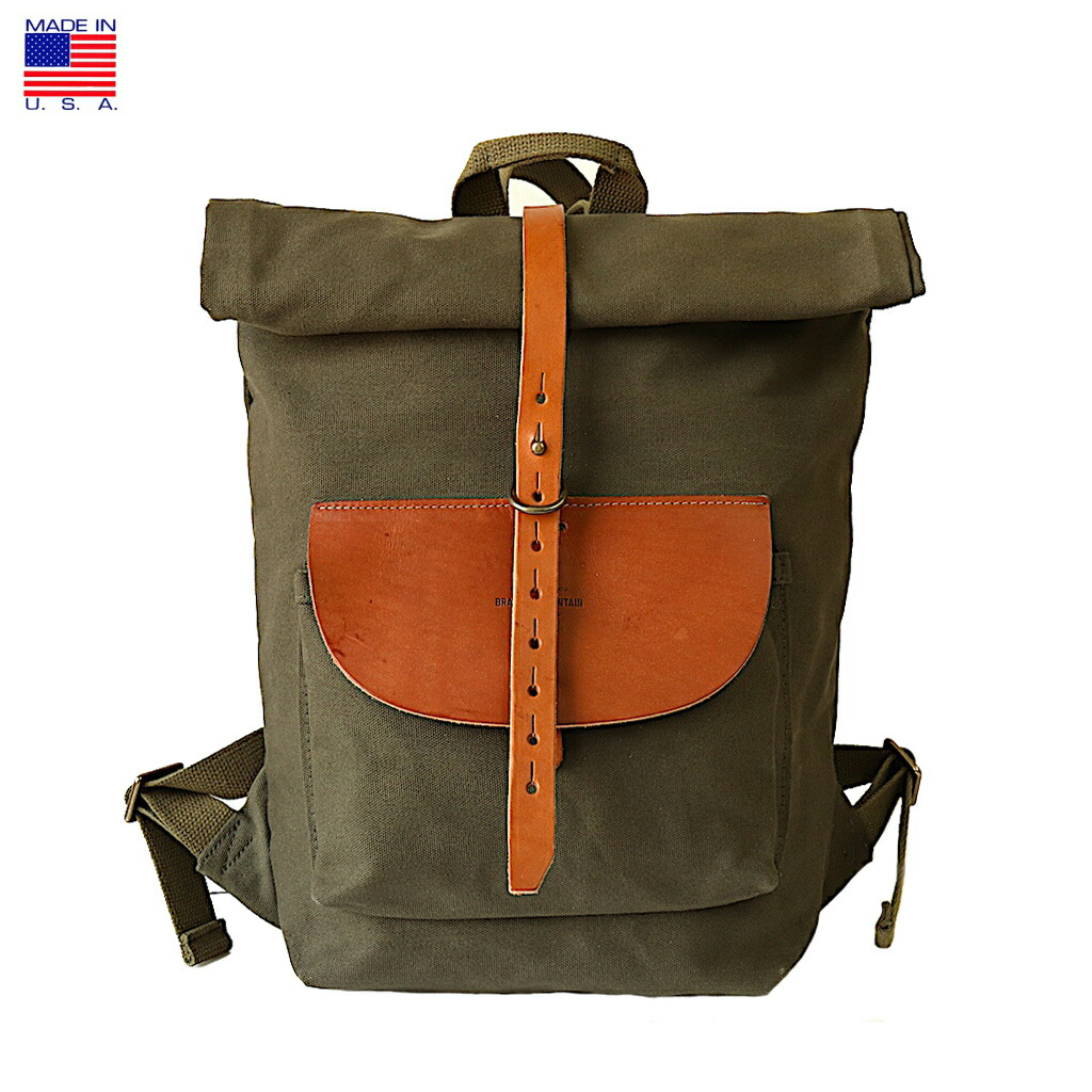 公式 楽天市場 Bradley Mountain ブラッドリー マウンテン Day Pack Drab デイパック ワックスドコットン アメリカ製 Hemingway 100 本物保証 Steeline Pk