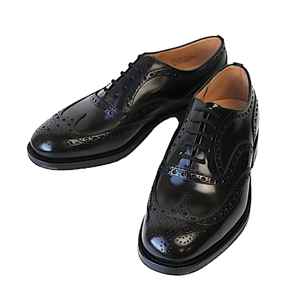 楽天市場】チャーチ 靴 バーウッド ブラック ウィングチップ