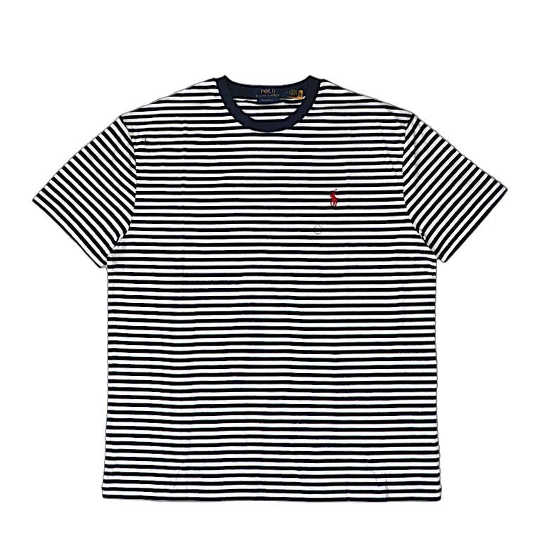 POLO RALPH LAUREN ポロ ラルフ 置き目レン メンズ 古典派音楽 相応う ストライプド プルオーバー プルオーバー 米国海軍 X 白いこと  2026年 春夏新入荷商いもの