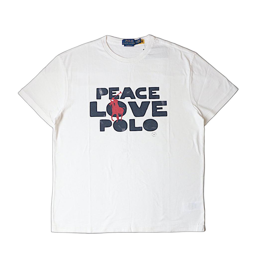 POLO RALPH LAUREN ポロ ラルフ 置き目レン メンズ 古典派音楽 填まる ガーメントダイ プルオーバー グラフィック プルオーバー 白いこと 2026年 春夏青写真