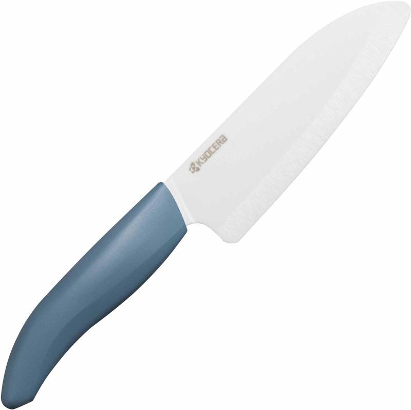 京セラ セラミック 三徳包丁 14cm ダルブルー FKB-140 DBU 【セラミックナイフ 包丁 白 ホワイト 軽い 軽量 切れ味 よく 切れる 長持ち】