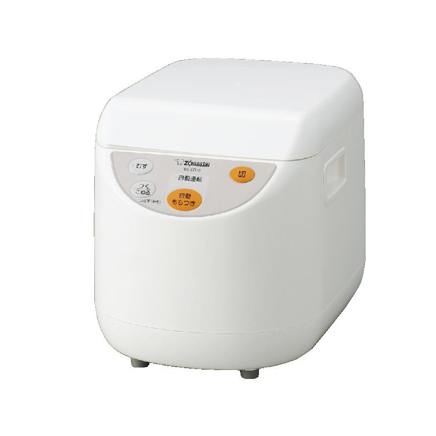 象印 マイコン もちつき機 1升 ホワイト BS-ED10 WA 【ZOJIRUSHI 力もち 蒸し つき こねる　つぶす 餅 つき 電動 自動 コンパクト サイズ】