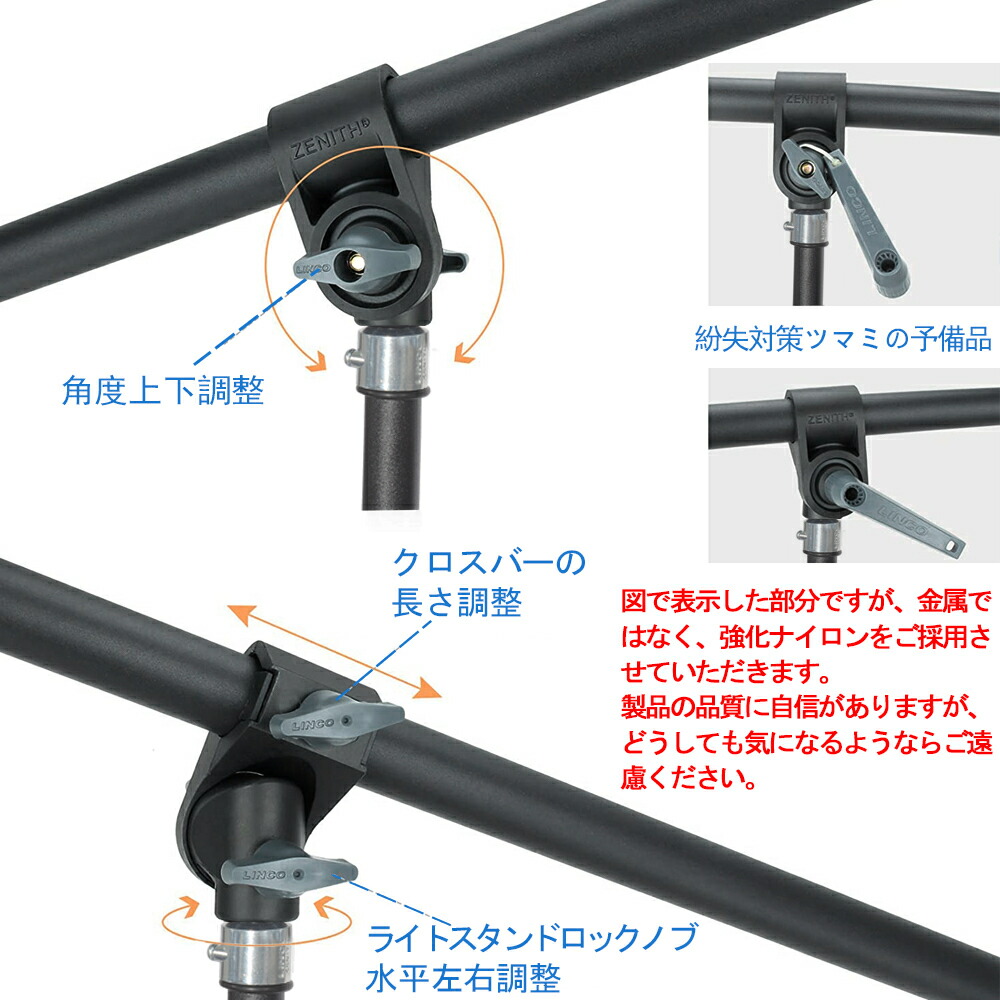 送料無料 Hemmotop ライトスタンド キット ブームアーム ブツ撮りから俯瞰写真まで レフ板ホルダー 2m 210cm