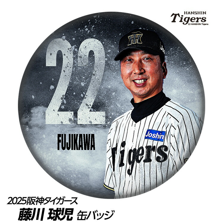 阪神タイガース 藤川球児　春季キャンプ限定 ロゴベースボールシャツ　2025 MIZUNO 阪神タイガース 2025年ユニフォーム 刺繍 藤川球児 新