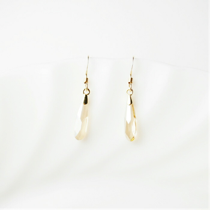 楽天市場】ピアス レディース 14KGF 一粒 スワロフスキーグリーン 18k