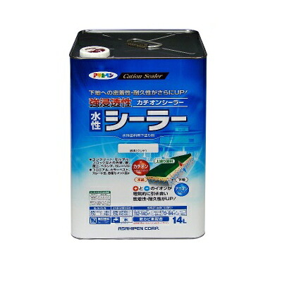 【送料無料】 アサヒペン 強浸透性水性シーラー [14L] アサヒペン・屋根・スレート・コンクリート・モルタル・下地・強化・密着・ベランダ・ガレージ・屋上