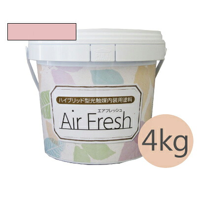 イサム AirFresh (エアフレッシュ) Asobi～遊びのよろこび～ NO.065フラミンゴ [4kg] イサム塗料 ハイブリッド型光触媒内装用塗料 消臭効果 抗菌効果 抗カビ効果 ウイルス抑制効果｜paint PRO