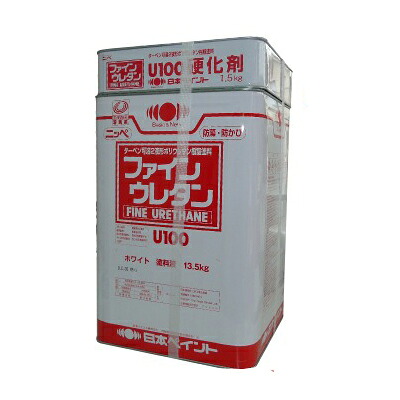 【送料無料】 ニッペ ファインウレタンU100 ホワイト（ND-101） [15kgセット] 日本ペイント｜paint PRO