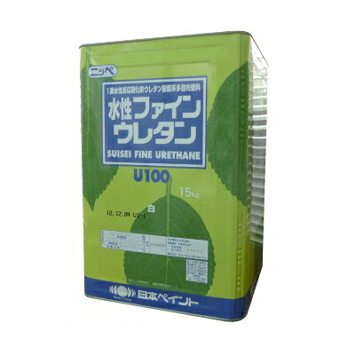 【送料無料】 ニッペ 水性ファインウレタンU100 白(ND-101) つや調整 [15kg] 日本ペイント