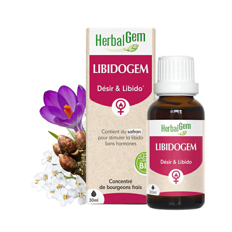 ハーバルジェム リビドージェム BIO 30ml 女性の活性サポート フェムテック フェムケア 女性のヘルスケア 妊活 濃密ジェモエッセンス ミックス LIBIDOGEM FEMME【正規輸入品】