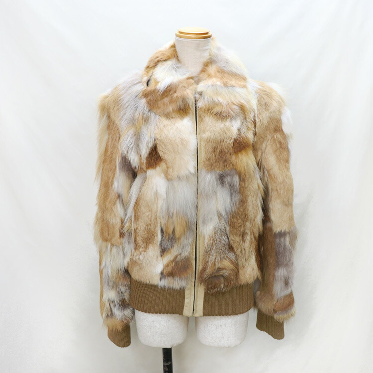 楽天市場 最大00引クーポン配布中 レッドフォックス ラビット ファー ジャケット ブルゾン ナチュラル ベージュ スリム 送料無料 レディース ギフト プレゼント ファー 毛皮専門店エルベート