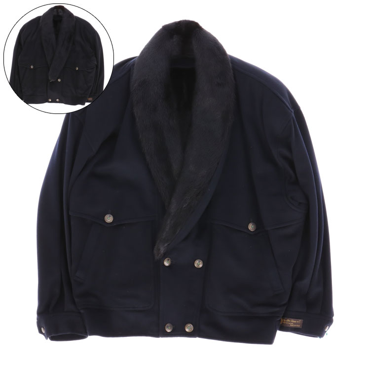 世界最高峰✨Zilli ジャケット 総カシミヤ レザー 切替 裏地総柄 XL相当 世界の富裕層が一番大切な場面で選ぶ、最高級ブランドZILLI ジリーの