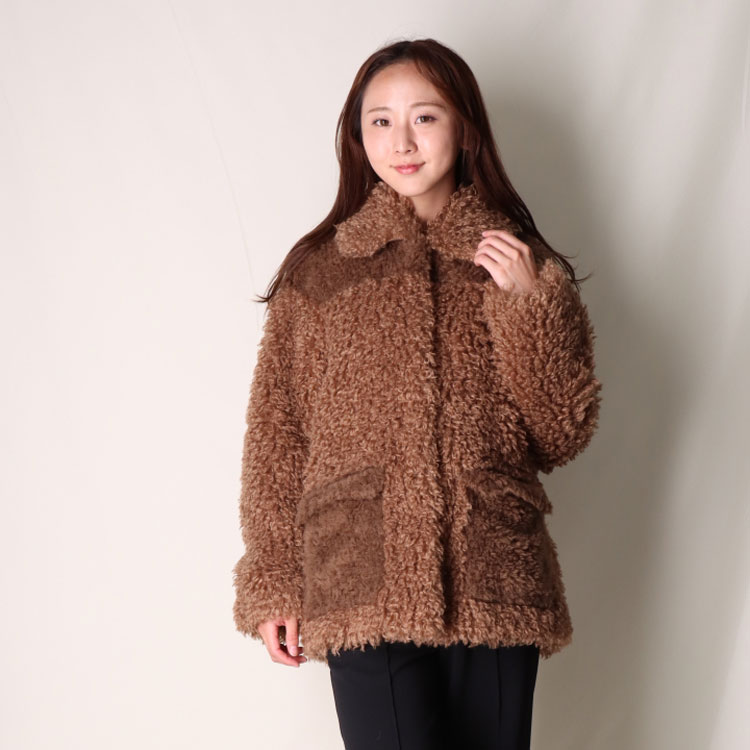 楽天市場】【訳あり】 チキャンラム ジップアップ ファー ジャケット