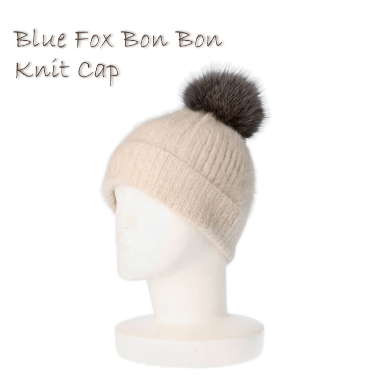 新品限定◆フォックスとクロスミンク編みこみ帽子ポンポン付き毛皮リアルファー sankyo shokai [24h限定10%off]ミンク コート シルバー