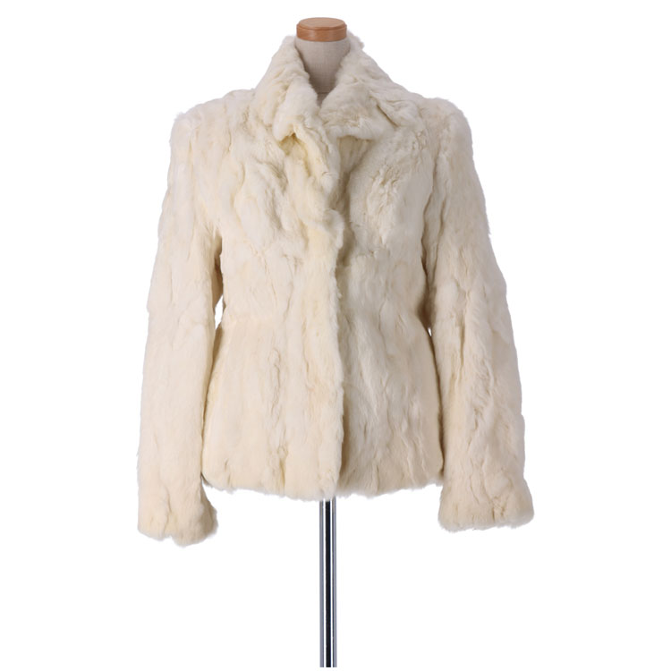 新品同様✩レッキス✩ブルー✩ファーコート✩柔らか✩ポケット有り 新品同様✩レッキス✩ブルー✩ファーコート✩柔らか✩ポケット有り