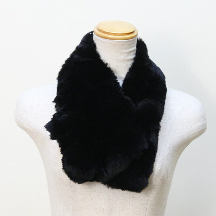 楽天市場】レッキスラビット ファー ティペット マフラー Wフェイス