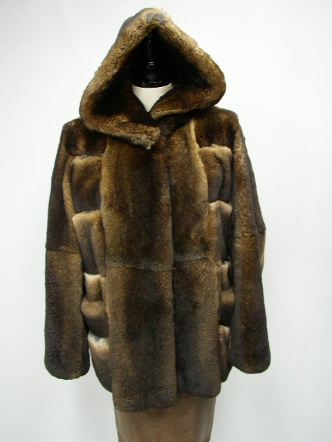 楽天市場】レッキスラビット ファー コート リアルファー レッド