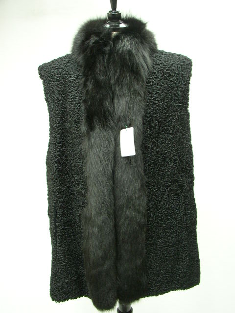 楽天市場】シルバー フォックス ファー ベスト ナチュラルカラー 送料