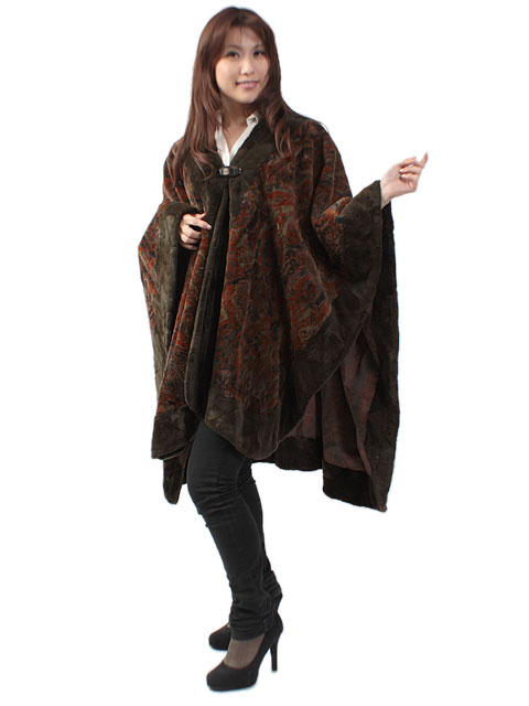 楽天市場】Moi-meme-Moitie / 燭台刺繍ニットケープ モワメーム