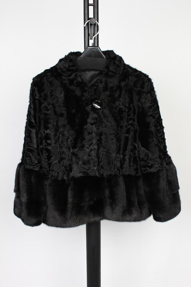 楽天市場】ミンク ファー コート ブラック 肩パッド入り 13号