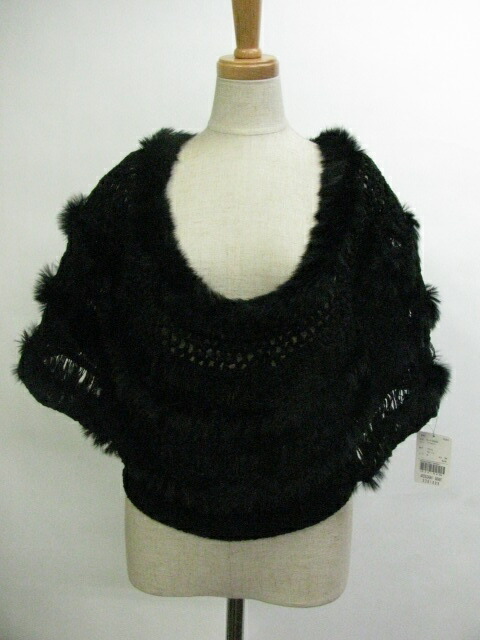 楽天市場】Moi-meme-Moitie / 燭台刺繍ニットケープ モワメーム