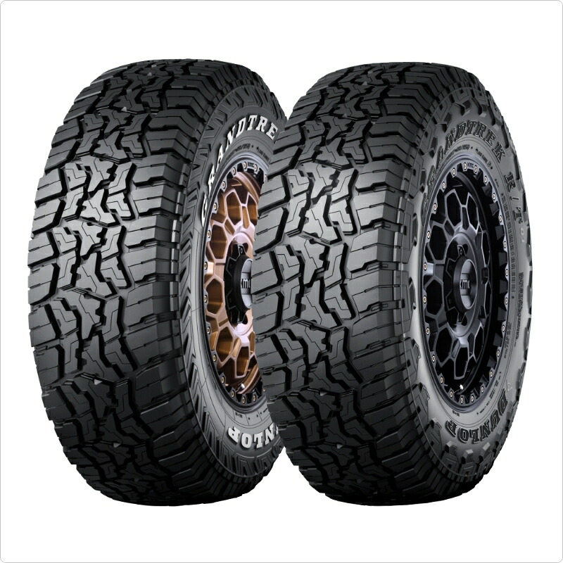 DUNLOP ダンロップ GRANDTREK RT01 LT285/75R16 116/113Q 4本セットサマータイヤ ラジアルタイヤ 16インチ SUV 4WD オフロード R/T グラントレック マッドタイヤ 高耐久 高荷重対応 ロードノイズ低減 大径タイヤ カスタム向け商品コード:358641|MClimb WEED