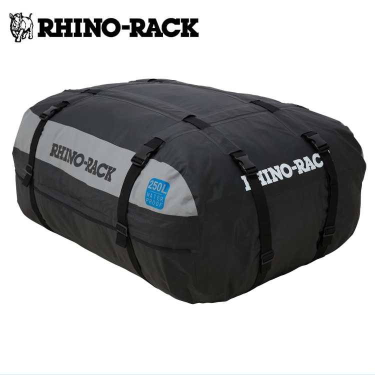【RHINO-RACK】ライノラックWEATHERPROOF LUGGAGE BAG (250L)ラゲッジバッグ 250L 雨合羽 全天候型 大電気容量 大屋根仕合わせ用 積貨委託貨物防御すること アウトドア 車中泊 難民キャンプ商いもの吊りひも：LB250
