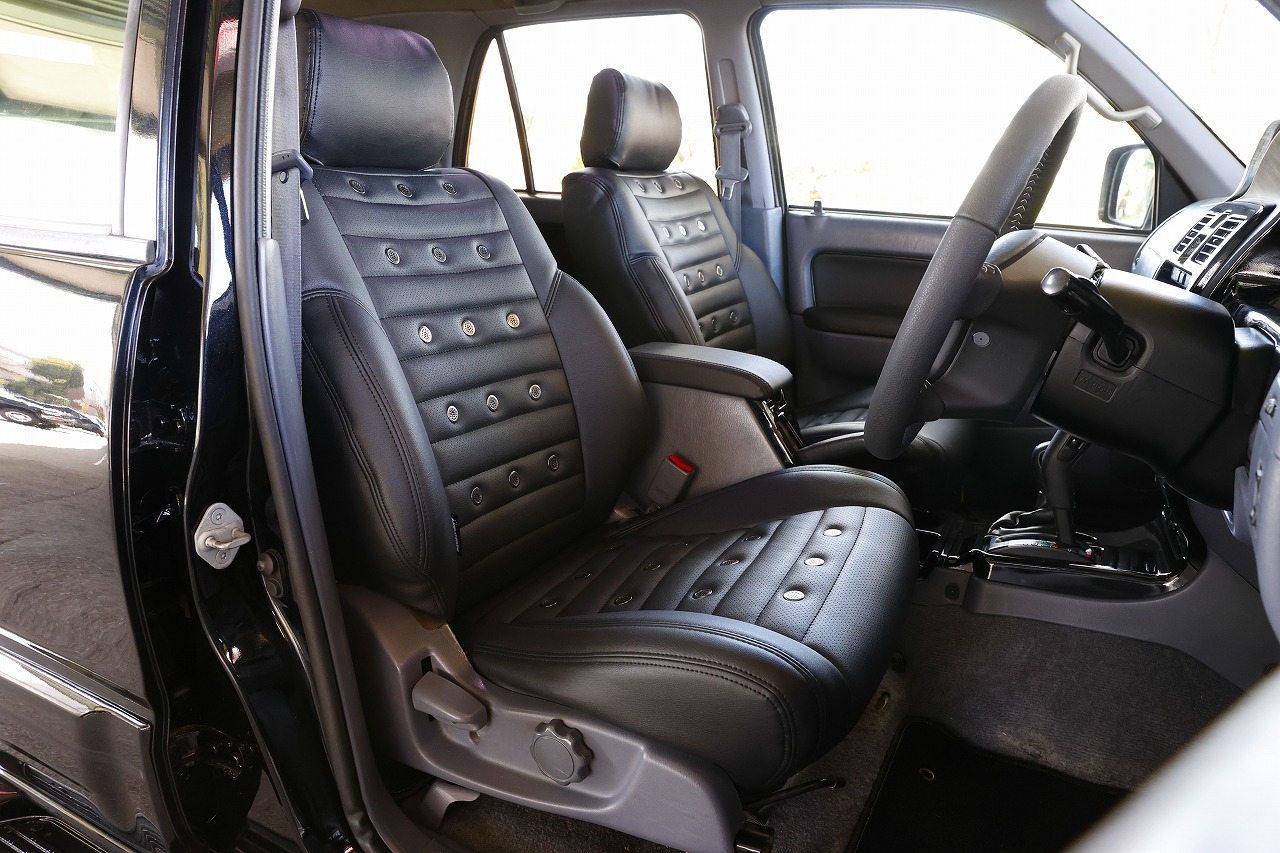 MCLIMB ハイラックスサーフ185専用 シートカバー ブラック スポルト 高耐久レザー調車用シートカバー 内装ドレスアップ インテリアカスタム 高級感 ブラック仕様 汚れ防止 快適仕様 サーフ専用設計 前期 中期 後期対応｜MClimb WEED