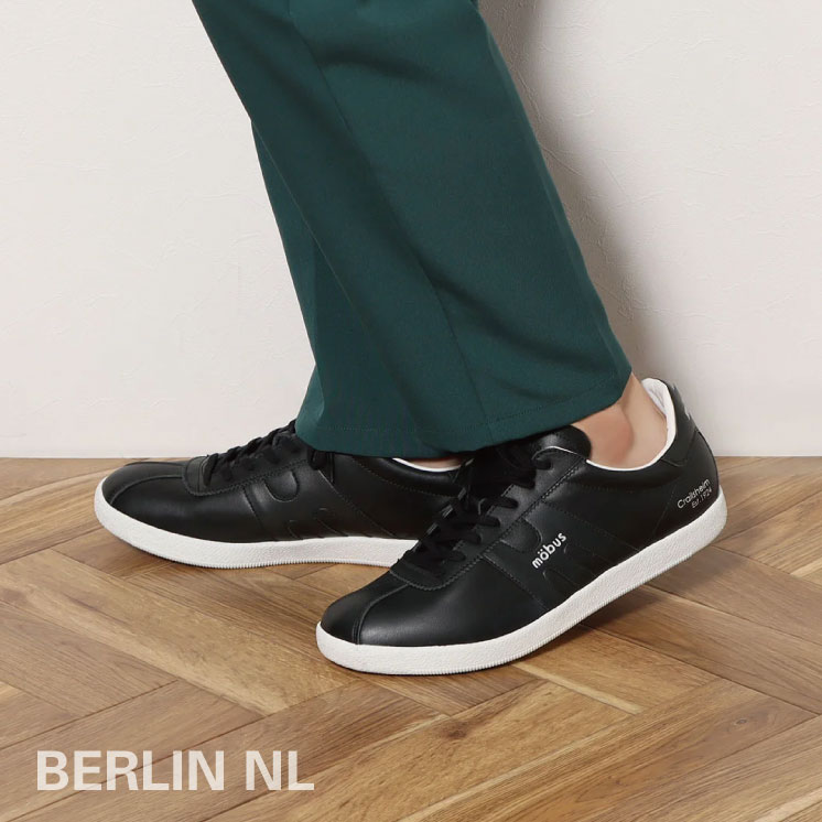 スニーカー モーブス フルグレイン レザー ウォーキング シューズ メンズ カジュアル ベルリンNL BERLIN NL 通勤 通学 旅行 タウンユース mobus 送料無料