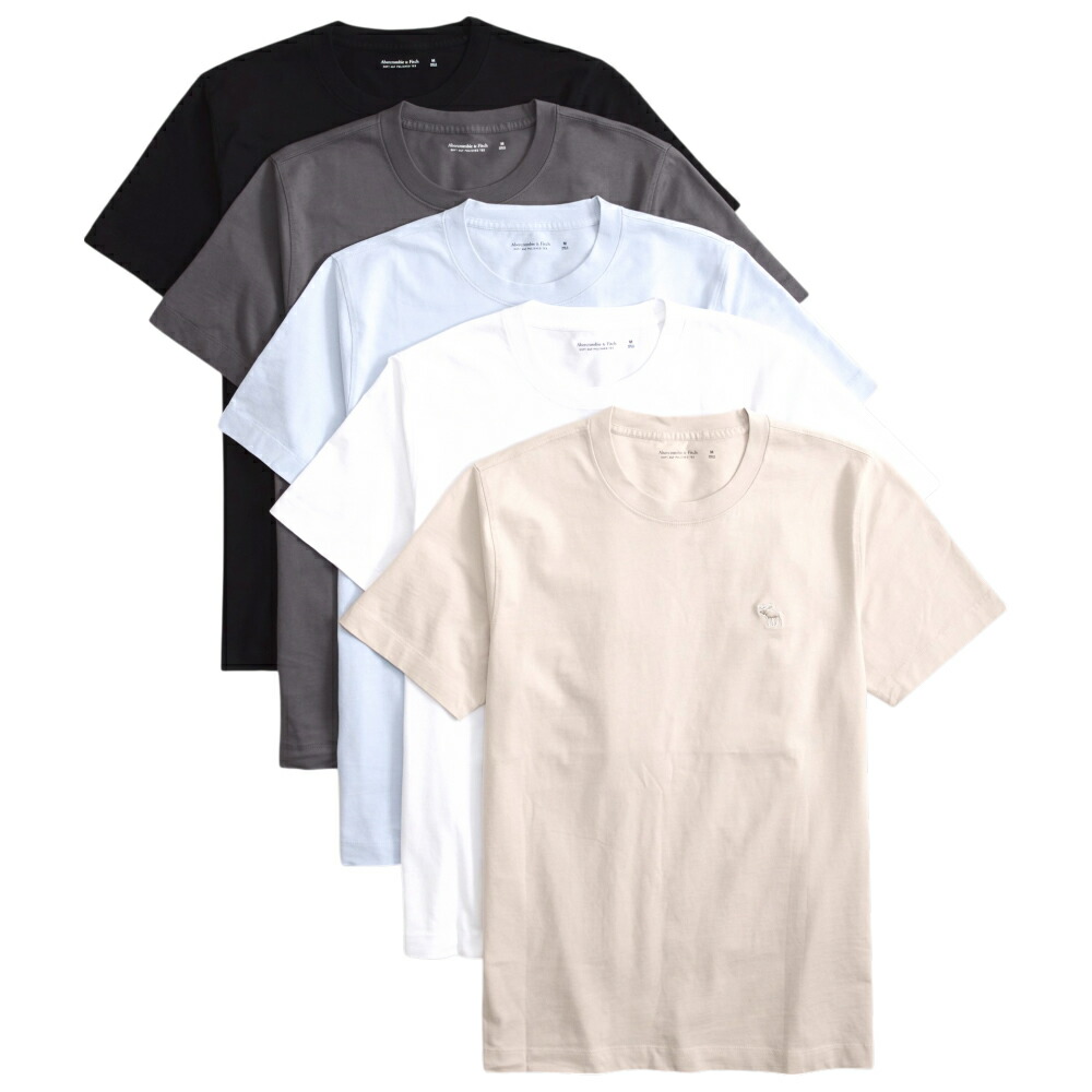 Abercrombie & Fitch アバクロ★ヘンリーTシャツ5枚組 送関込 Amazon | アバクロ Abercrombie&Fitch 半袖ヘンリーTシャツ
