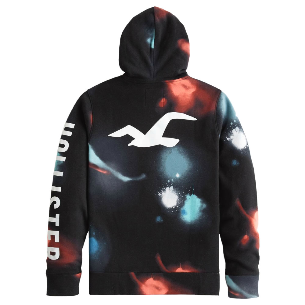 売り切れ必至 楽天市場 並行輸入品 ホリスター メンズ パーカー プルオーバー Hollister Paint Pattern Logo Hoodie ブラック パーカ フリース ヒーローボックス 安い Fabulous Arcade Com