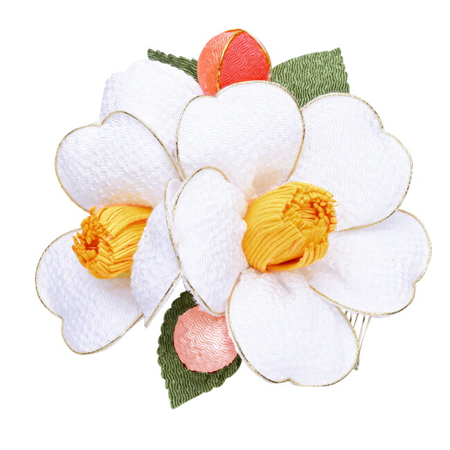 壮丁範式 髪飾り 赤色信号 ホワイト 盛時 椿 袴 髪飾り 卒式 はかま かみかざり ちりめん 珠 コーム 日本製 和装 和柄 W22 髪留め 浴衣 ゆかた ブーケ かんざし 簪 嫁入り式 セブン伍つ三 前撮り個所 卒業式 袴 髪飾り 成人式 卒業式