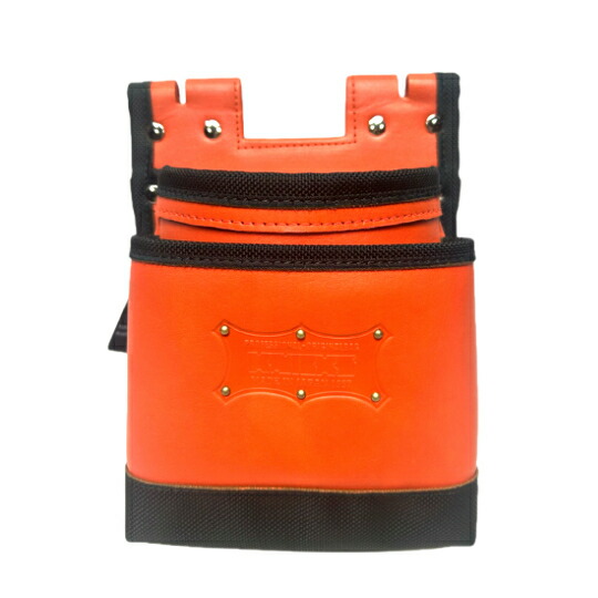 楽天市場】KNICKS ニックス KNB301DDX総ヌメ革使用 3段腰袋 オレンジ