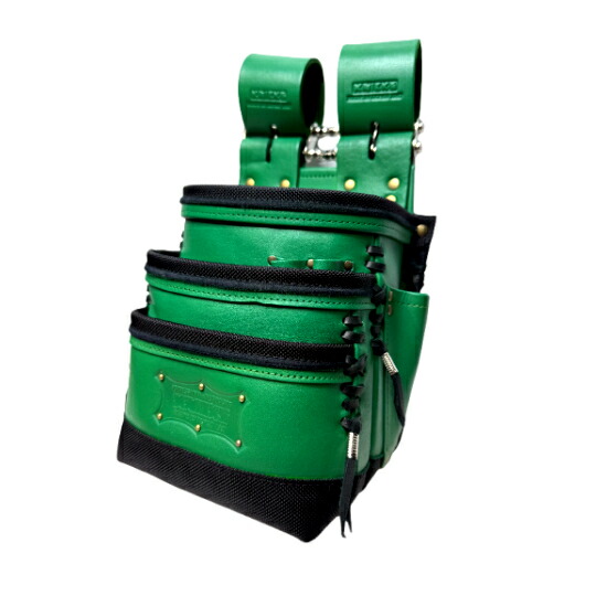 ニックス ニックス(KNICKS) アドバンガラス革3段腰袋 底・縁補強タイプ ADV-301DDX-Y